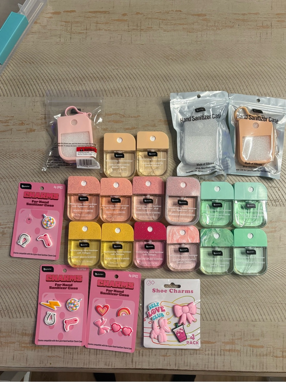✨ B.Pure Hand Sanitizer Collector Bundle + Cases & Charms ✨
